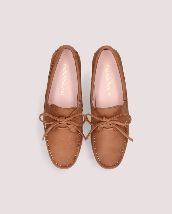 Pretty Ballerinas Josephine Brown Leather Loafers