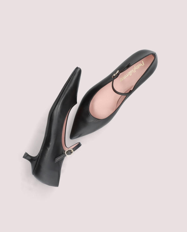 Pretty Ballerinas Kendall Black Leather Salon