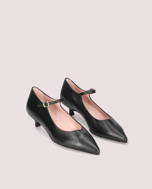 pretty ballerinas Kendall Black Leather Salon