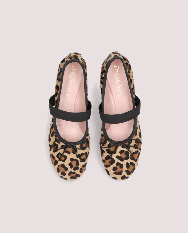 Pretty Ballerinas Lea Beige Pony Ballet Flats