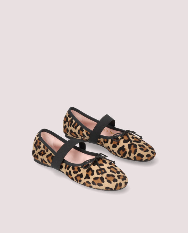 pretty ballerinas Lea Beige Pony Ballet Flats