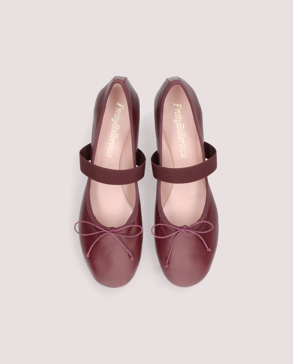 Pretty Ballerinas Lea Brown Leather Ballet Flats