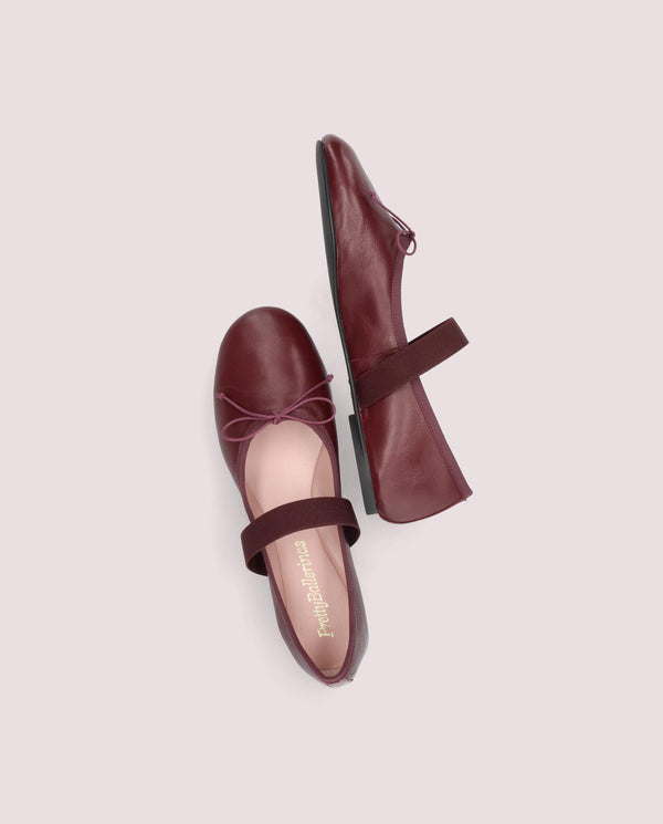 Pretty Ballerinas Lea Brown Leather Ballet Flats
