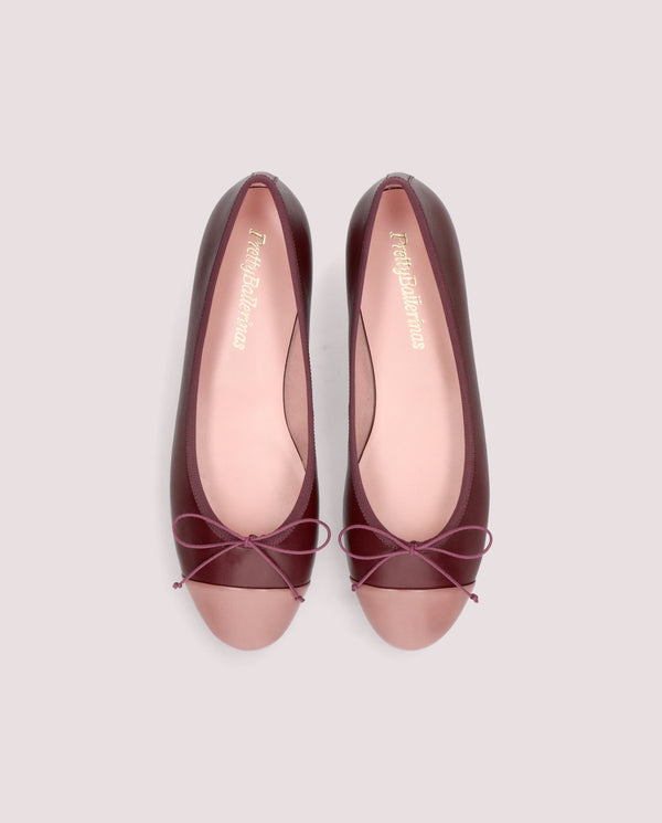 Pretty Ballerinas Nicole Pink Leather Ballet Flats