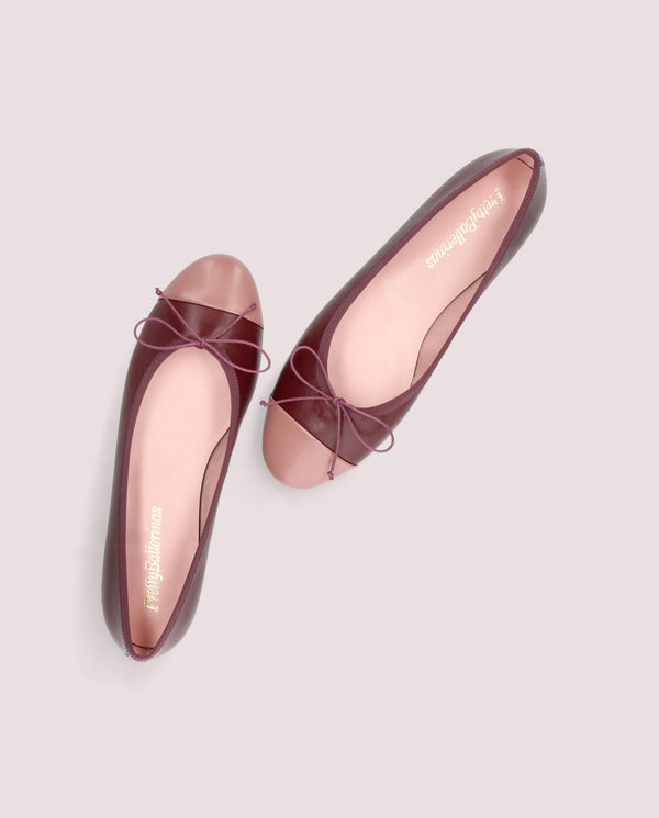 Pretty Ballerinas Nicole Pink Leather Ballet Flats