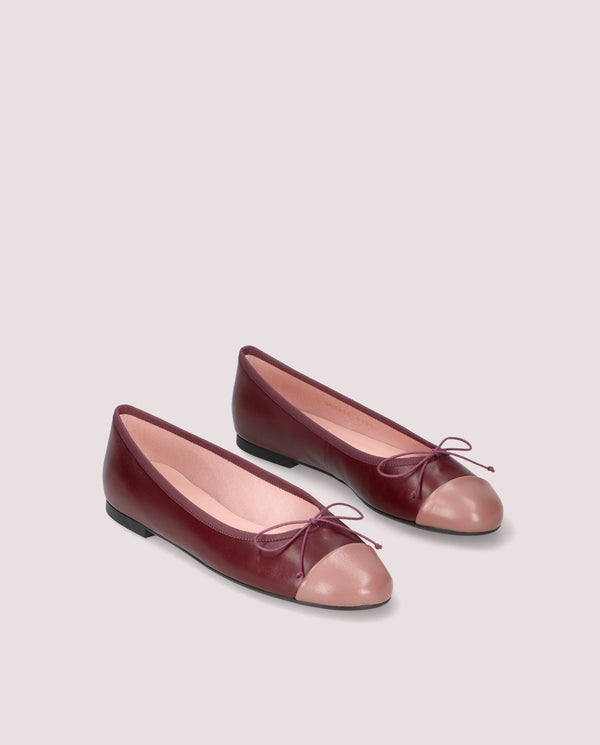pretty ballerinas Nicole Pink Leather Ballet Flats