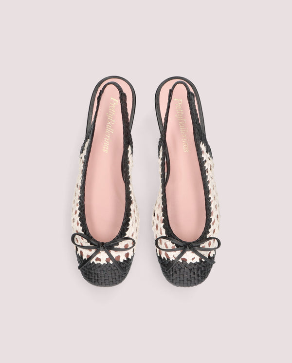 Pretty Ballerinas Odette Black Leather Salon
