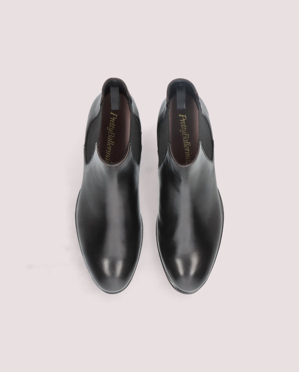 Pretty Ballerinas Pat Black Leather Ankle Boots