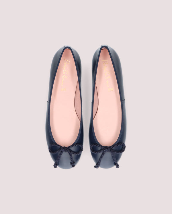 Pretty Ballerinas Rosario Blue Leather Ballerinas
