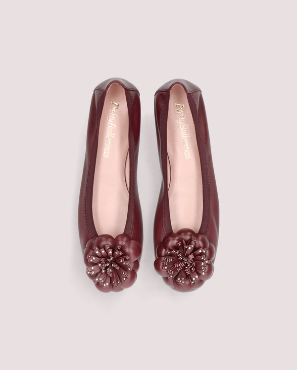 Pretty Ballerinas Shirley Red Leather Ballet Flats