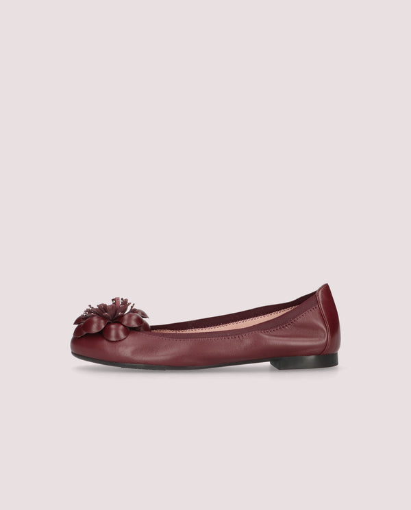 Pretty Ballerinas Shirley Red Leather Ballet Flats