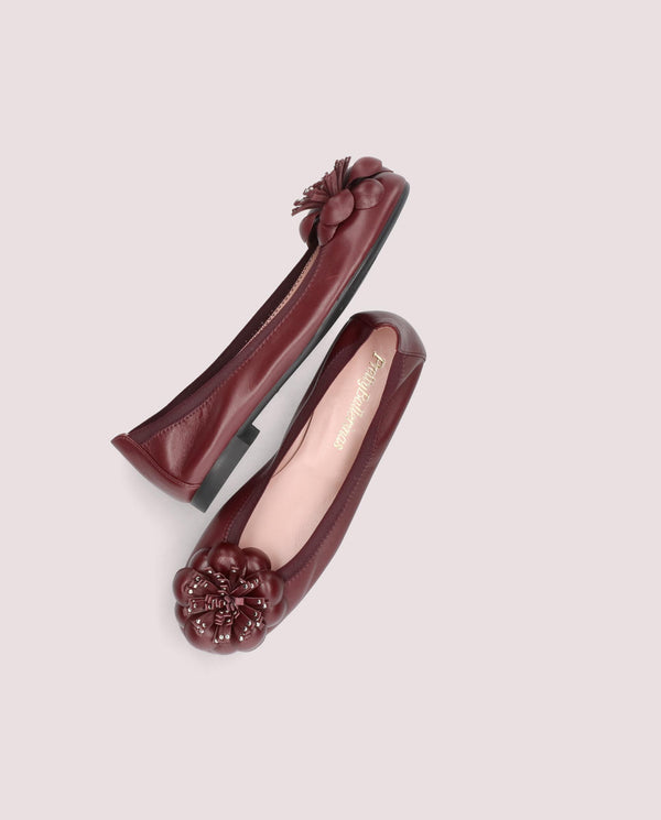 Pretty Ballerinas Shirley Red Leather Ballet Flats