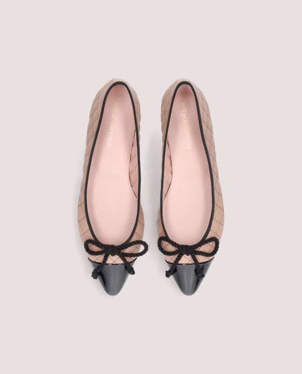 Pretty Ballerinas Tyra Beige Leather Ballet Flats