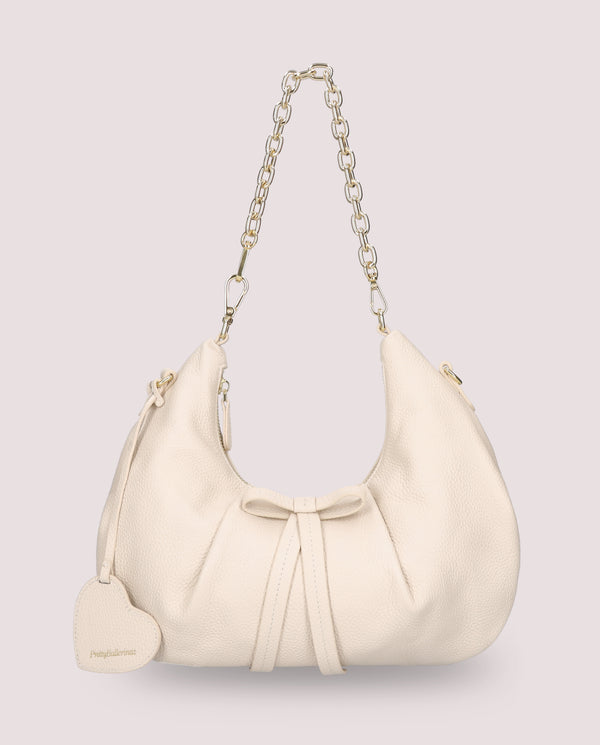 Pretty Ballerinas White Leather Bags