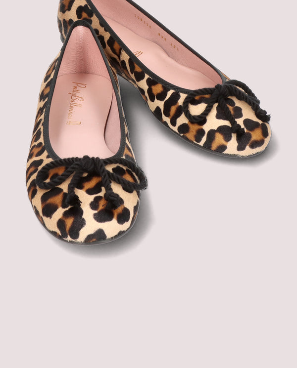 Pretty Ballerinas Rosario Animal Print Pony Ballet Flats