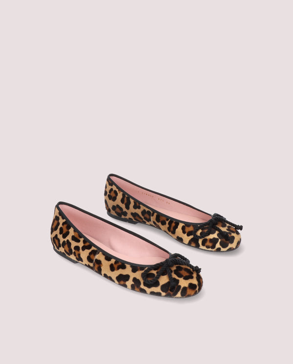pretty ballerinas Rosario Animal Print Pony Ballet Flats
