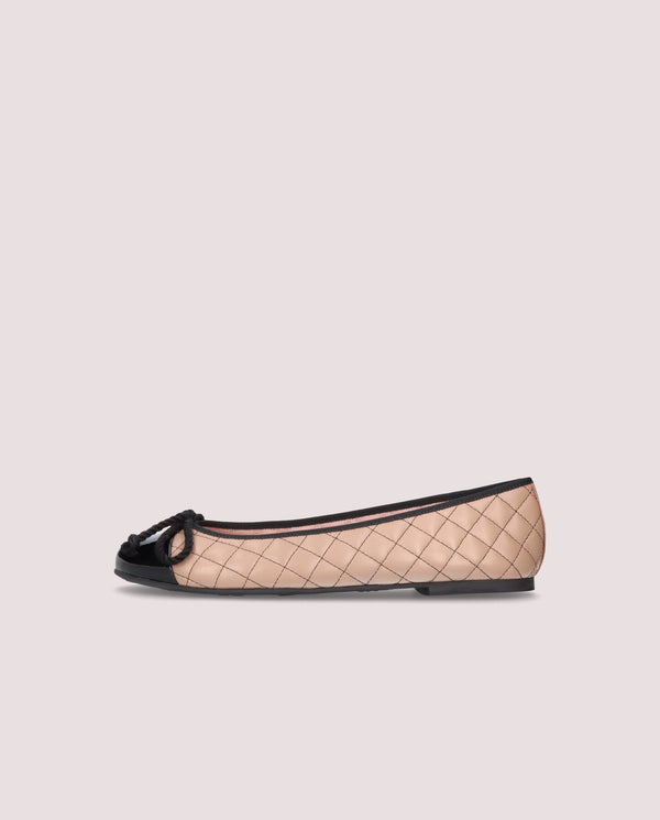 Pretty Ballerinas Rosario Beige Leather Ballet Flats