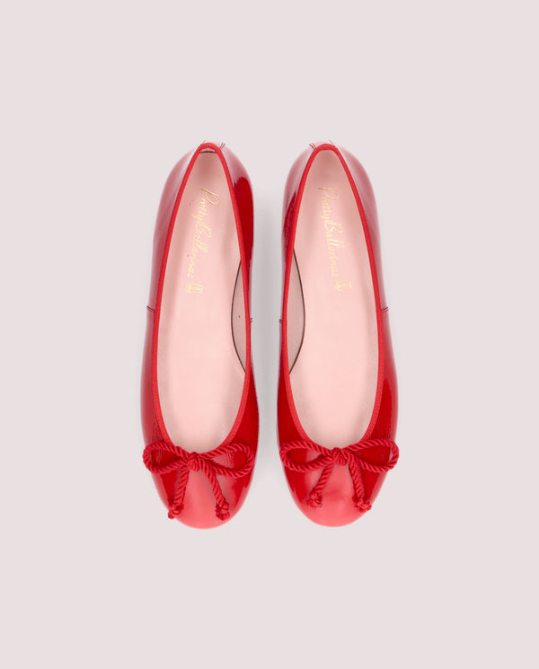 Pretty Ballerinas Rosario Red Patent Leather Ballet Flats