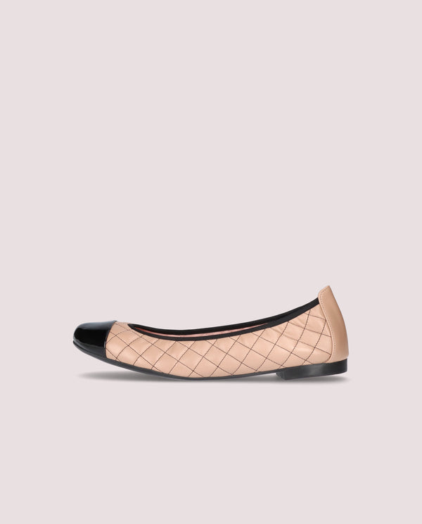 Pretty Ballerinas Shirley Beige Leather Ballet Flats