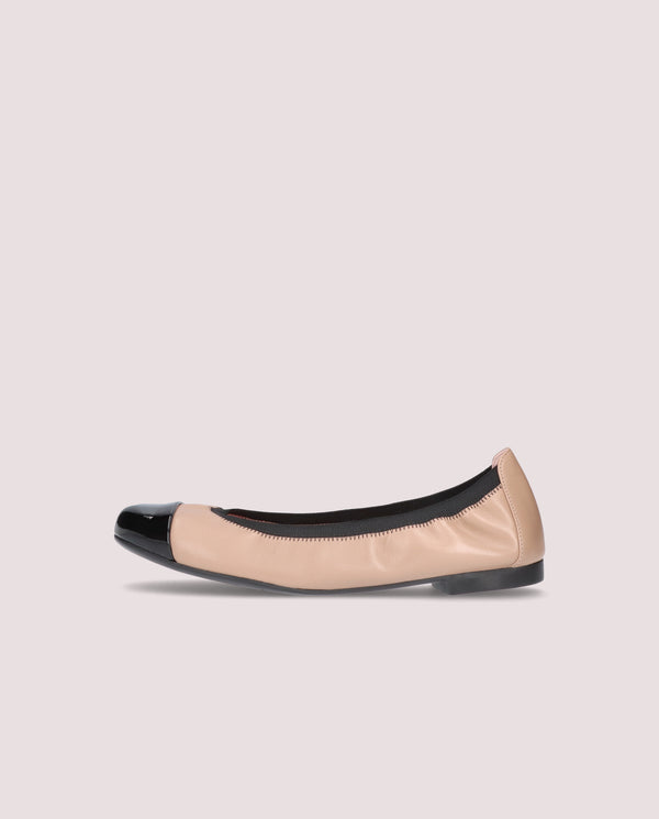 Pretty Ballerinas Shirley Beige Leather Ballet Flats