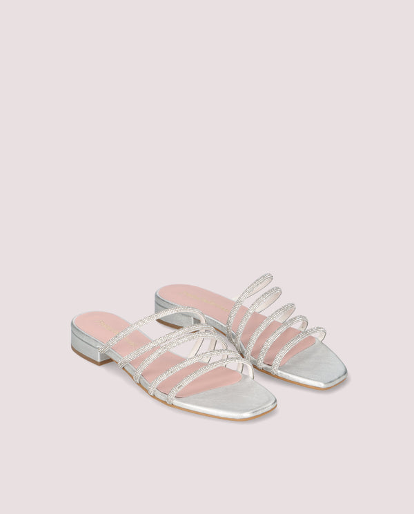 pretty ballerinas Silver EVA Sandals Metallic Leather