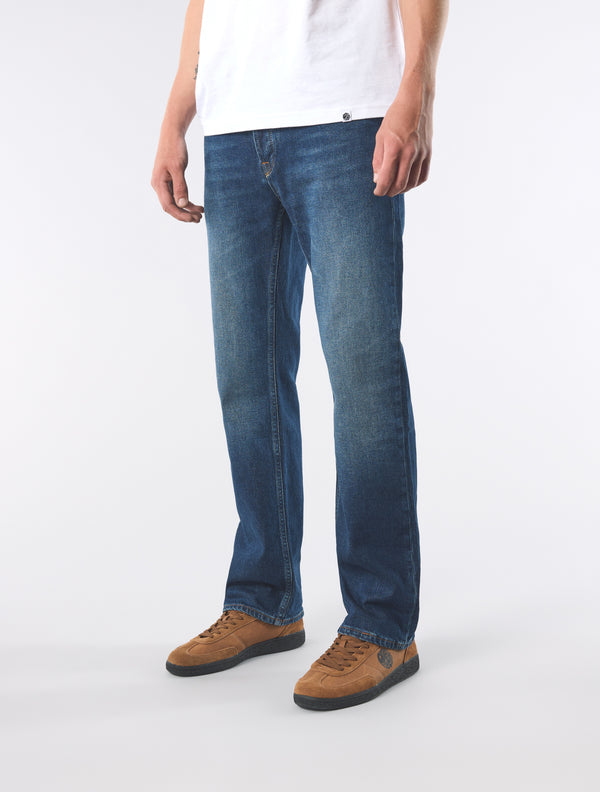 Pretty Green Burnage Regular Fit Jeans 6 Month Wash