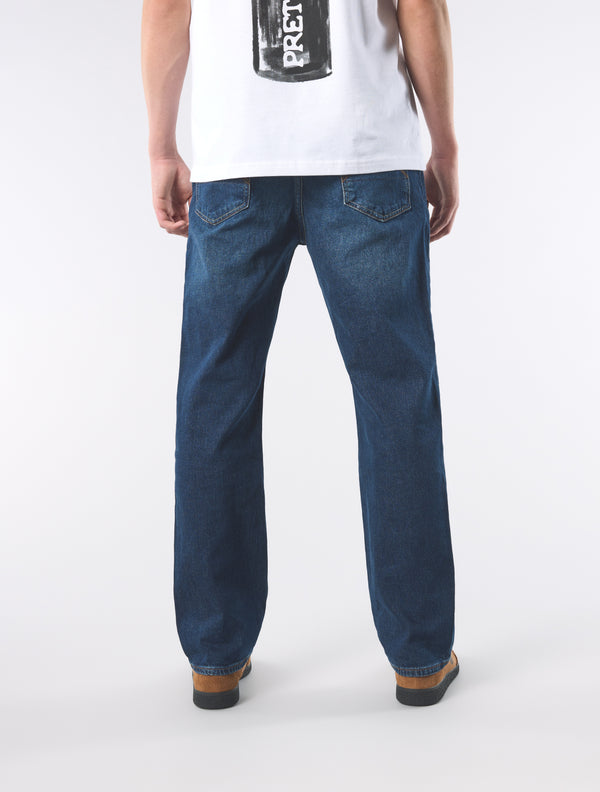 Pretty Green Burnage Regular Fit Jeans 6 Month Wash