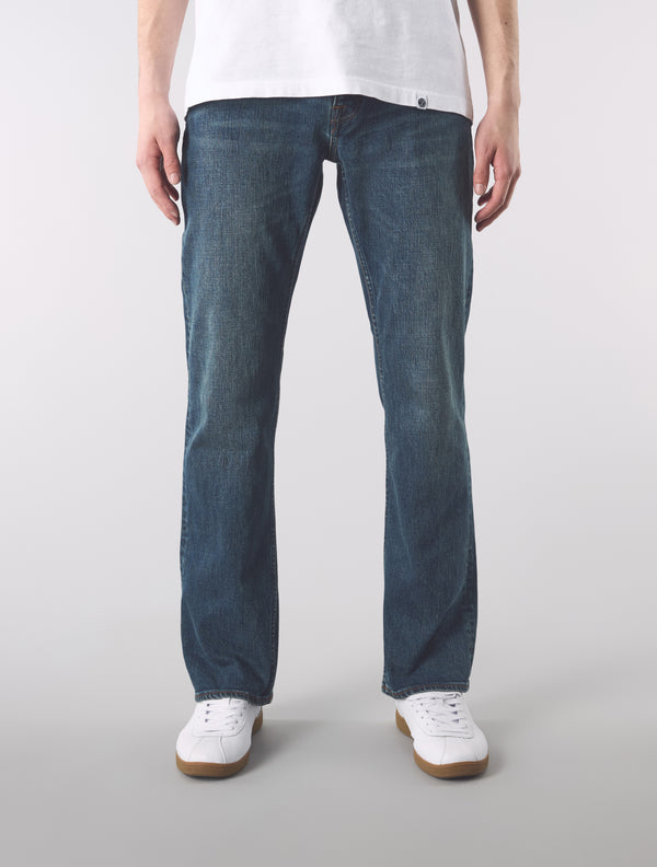 Pretty Green Burnage Regular Fit Jeans 6 Month Wash