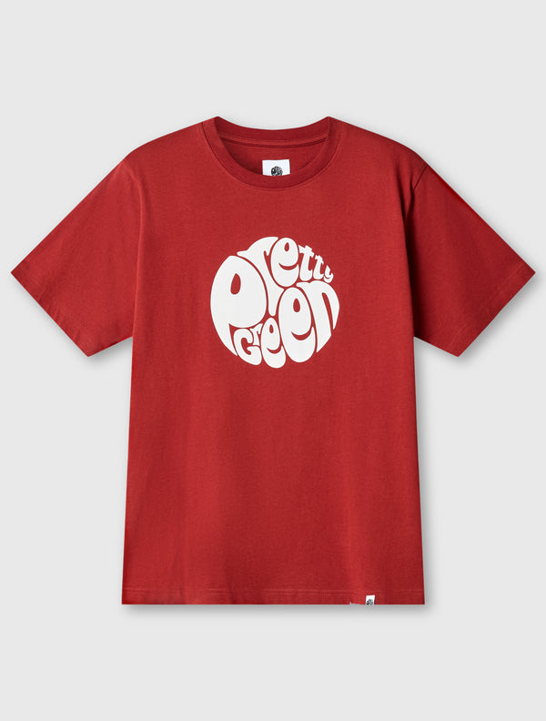 pretty green Gillespie Short Sleeve T-shirt Dark Burgundy