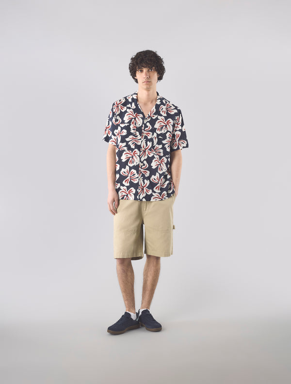 Pretty Green Longford Cuban Collar Short Sleeve Shirt