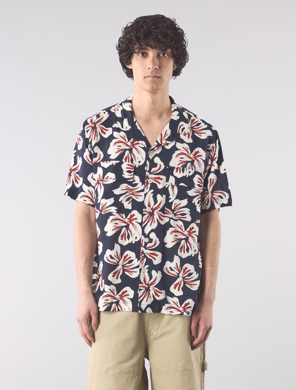 Pretty Green Longford Cuban Collar Short Sleeve Shirt