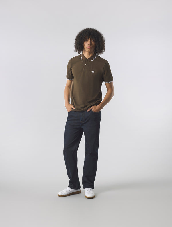 Pretty Green Barton Polo Brown