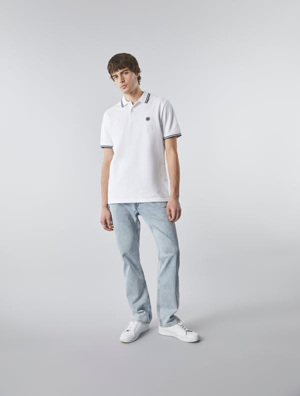 Pretty Green Barton Polo Shirt White