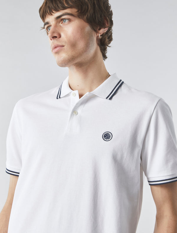 Pretty Green Barton Polo Shirt White