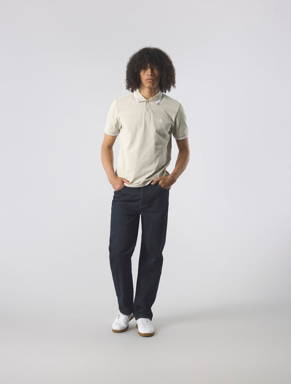 Pretty Green Barton Polo Stone