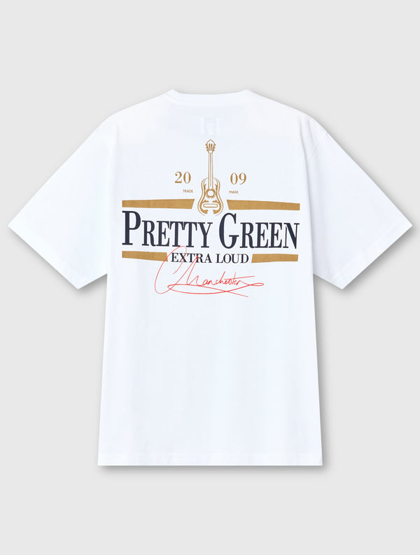 Pretty Green Black Stuff T-shirt White