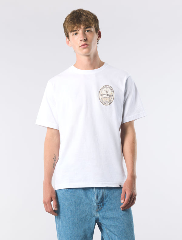 Pretty Green Black Stuff T-shirt White