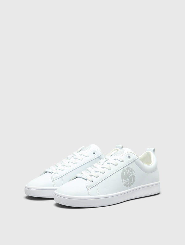 Pretty Green Blanco Trainer White