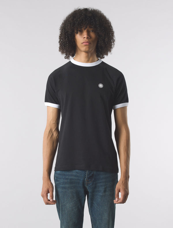 Pretty Green Boston Ringer T-shirt Black