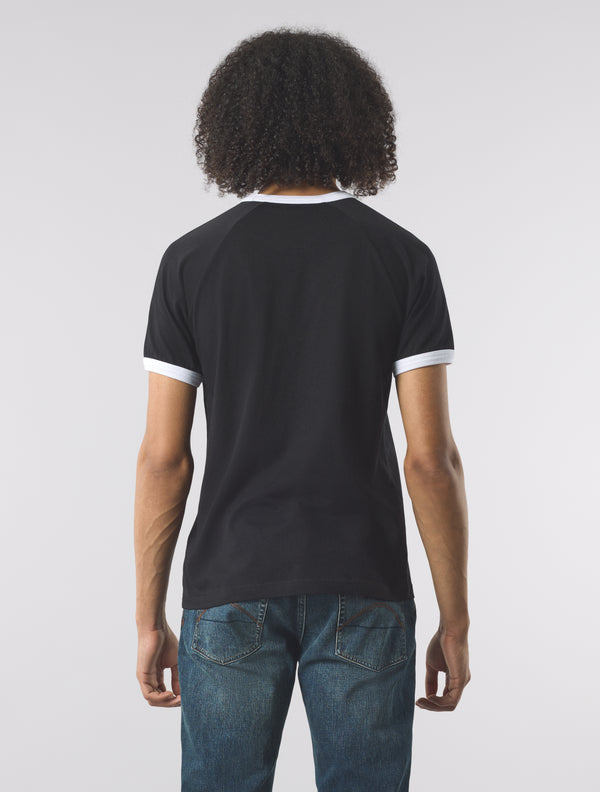 Pretty Green Boston Ringer T-shirt Black