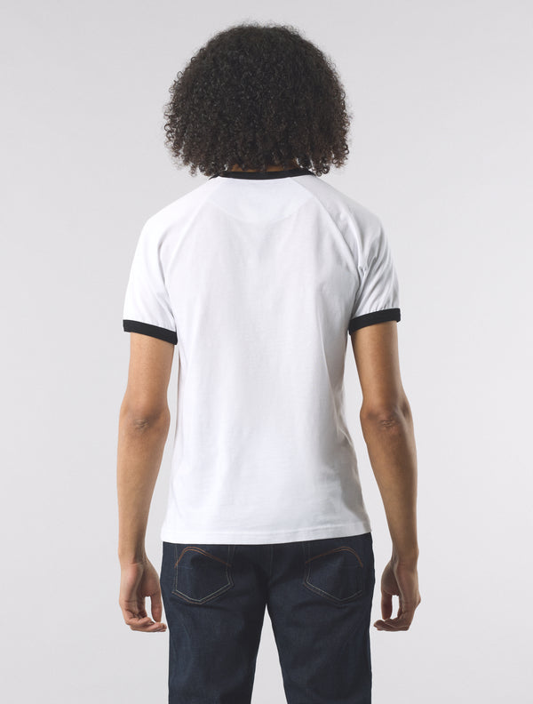 Pretty Green Boston Ringer T-shirt White