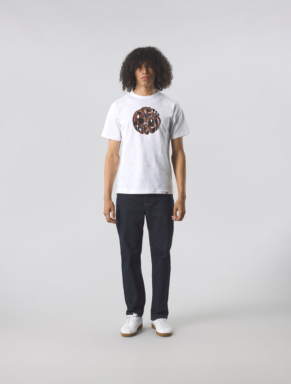 Pretty Green Brindle Logo T-shirt White