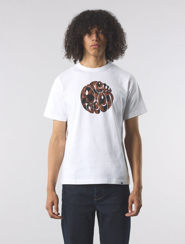 Pretty Green Brindle Logo T-shirt White