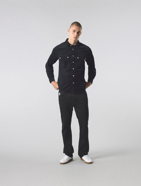 Pretty Green Campbell Cord Shirt Black