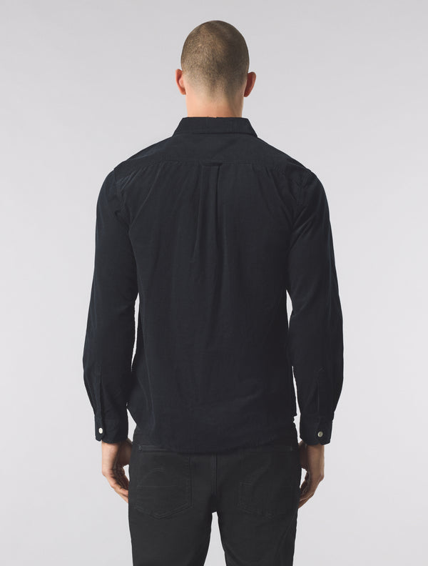 Pretty Green Campbell Cord Shirt Black