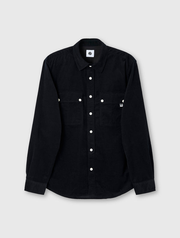 pretty green Campbell Cord Shirt Black