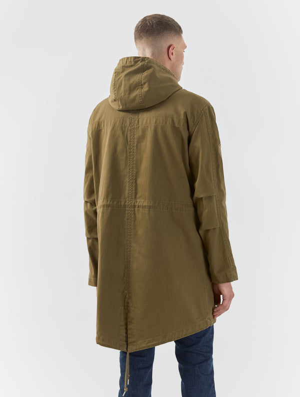 Pretty Green Cass Parka Khaki