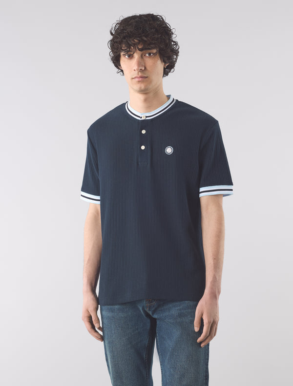 Pretty Green Cressa Tipped Grandad Navy