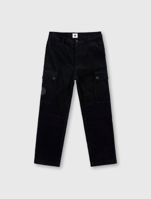 pretty green Dalmorton Cord Cargo Pants Black
