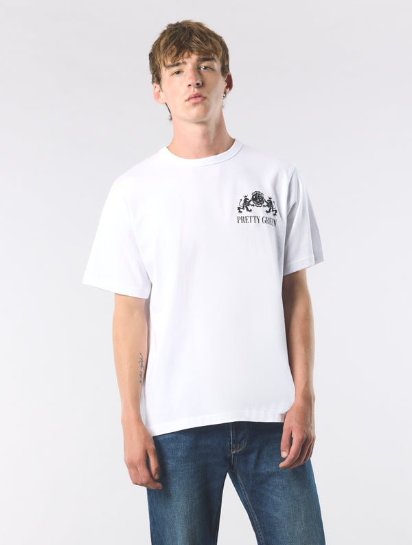 Pretty Green Ember T-shirt White
